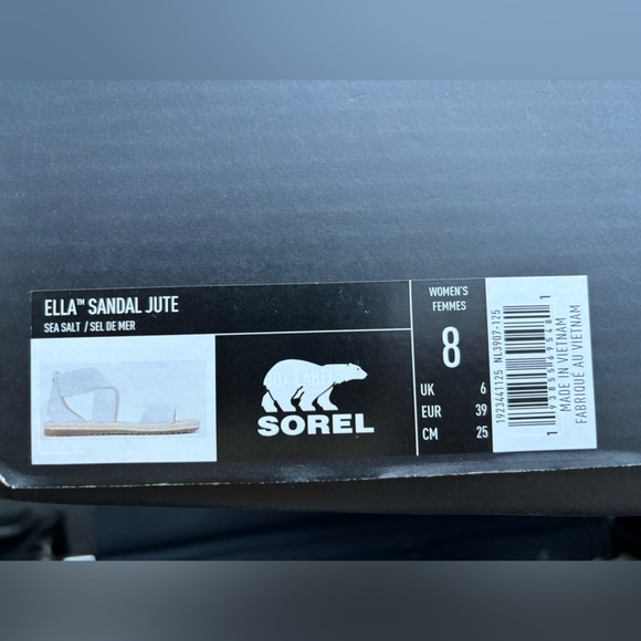 Sorel Ella Sandal Jute - Size 8 - Picture 2 of 4